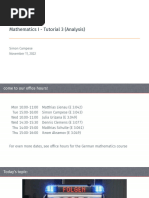 Hörsaal-Übung 3 Mathematik 1