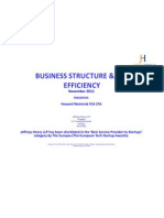 TSH Master Class Business Structure and Tax Efficiency