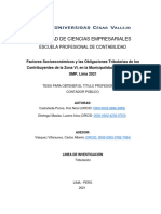 PARA TURNITING Castañeda Kris, Lucero Olortegui - Tesis Factores Socioeconomicos y Obligaciones Tributarias