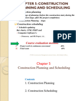 CH 5 Construction Planning and Scheduling