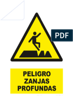 Peligro Zanjas Abiertas