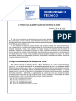O Trigo Na Alimentação de Suínos e Aves.