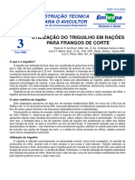 Utilização Do Triguilho em Rações para Frangos de Corte.