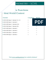Trigonometric Functions Real World Context LCHL Worksheets