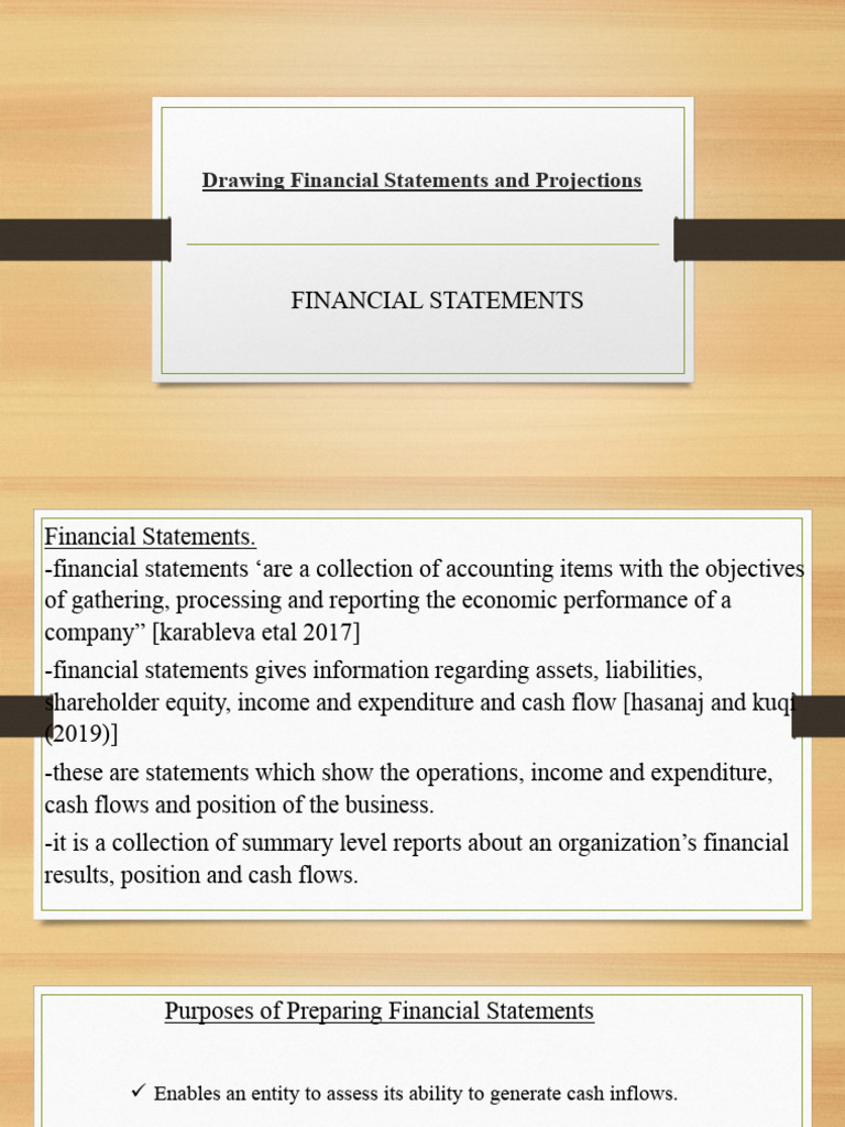 Financial Statements and Projections Guide | PDF | Income Statement ...