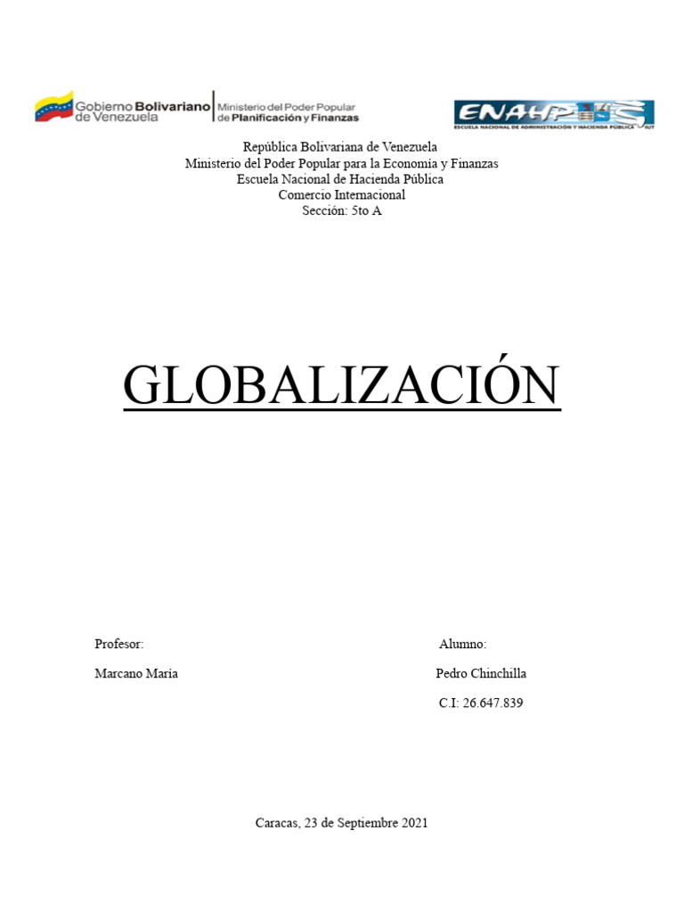Globalización Pdf Globalización Business