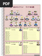 Family Tree For Intermediate Ss With Key - 55130