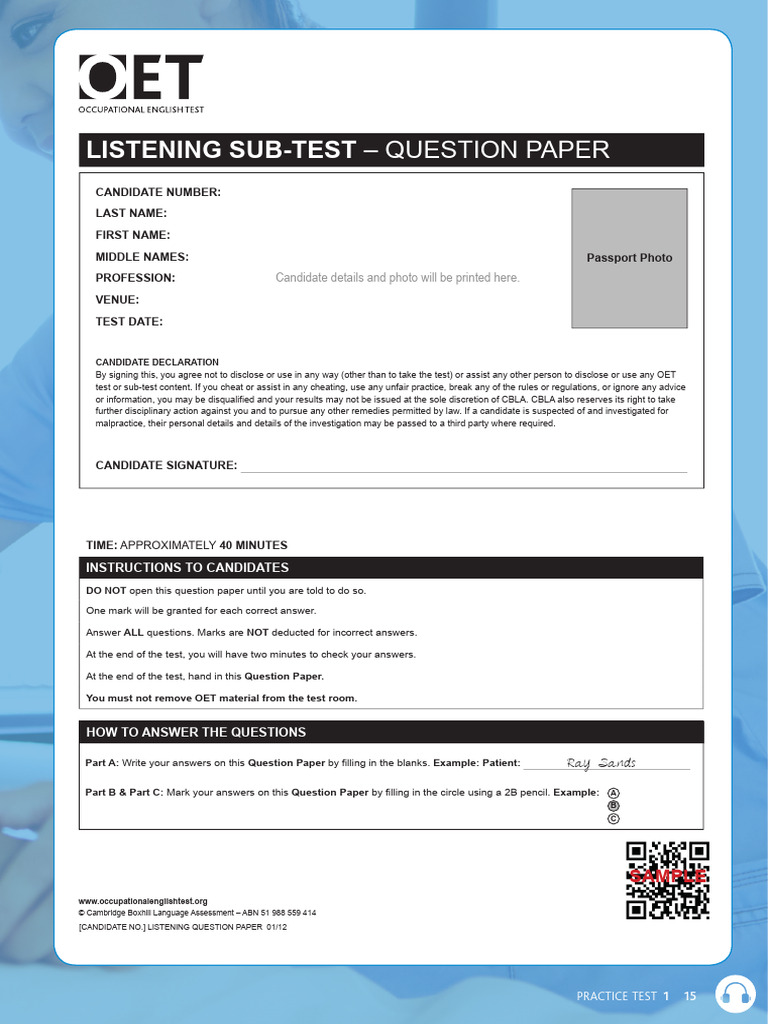 Oet Listening Practice Tests Maggie Ryan