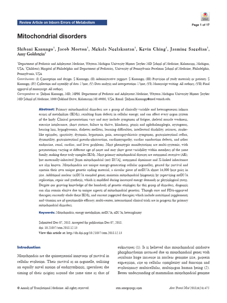 Mitochondrial D | PDF | Mitochondrion | Mitochondrial Dna