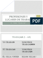 Profesiones y lugares de trabajo