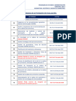 Cronograma de Actividades 2024-I