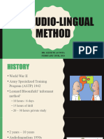 The Audio-Lingual Method