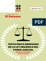 TEXTO UNICO ORDENADO DE LA LEY ORGANICA DEL PODER JUDICIAL DECRETO SUPREMO No017-93-JUS PERU