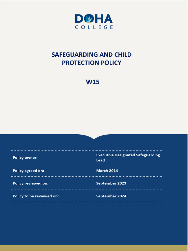 Safeguardingand Child Protection Policy | PDF | Child Abuse | Child Neglect
