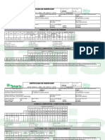 Certificado de Inspeccion: (BS EN 10204 3.1: 2004 - ISO 10474 3.1: 2013)