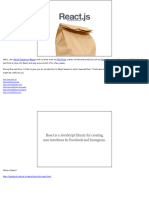 React - Js - A Brief Introduction