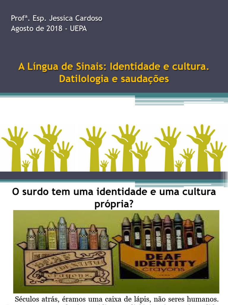 Cultura e Identidade Surda | PDF | Linguagem de sinais | Surdez