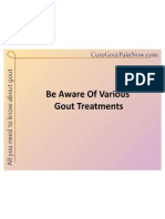 Be Aware of Various Gout Treatments
