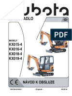 Navod K Obsluze pp00416 Kubota kx019 4gl