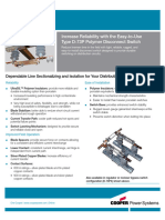 Increase Reliability With The Easy-to-Use Type D-73P Polymer Disconnect Switch