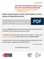 Comunicado - 025-2024 - PUBLICACIÓN DE ACTUALIZADOR PARA LA HABILITACIÓN DE PLAZAS DIRECTIVAS, DOCE