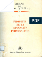 Ismael Quiles - Filosofia de La Educacion Personalista