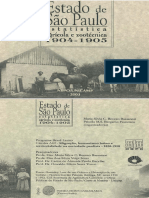 Estatistica Agricola e Zootecnica Do Estado de Sao Paulo No Ano Agricola de 1904 1905