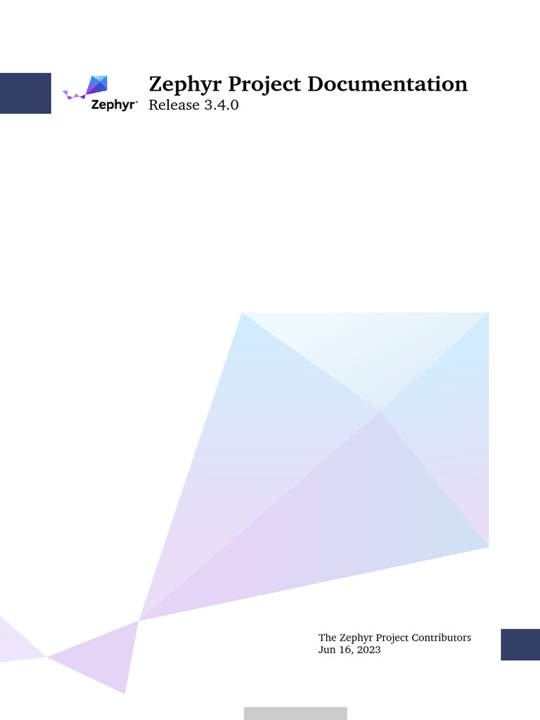 Zephyr Project 3.4.0 Documentation | PDF | Kernel (Operating System ...