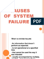 Causes of System Failure