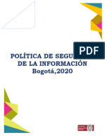 Política Seguridad Informacion 2020