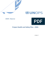 UNOPS Myanmar Project Health and Safety Plan HS01