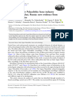 The Early Upper Palaeolithic Bone Industry of The Central Altai, Russia: New Evidence From The Kara-Bom Site