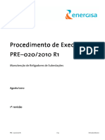 PRE 020 2010 R1 - Manutenção de Religadores de Subestação