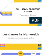 Clase 0. Presentación del curso Full Stack Python