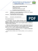 Informe 039 Instituto de Vialidad Municipalhuancayo