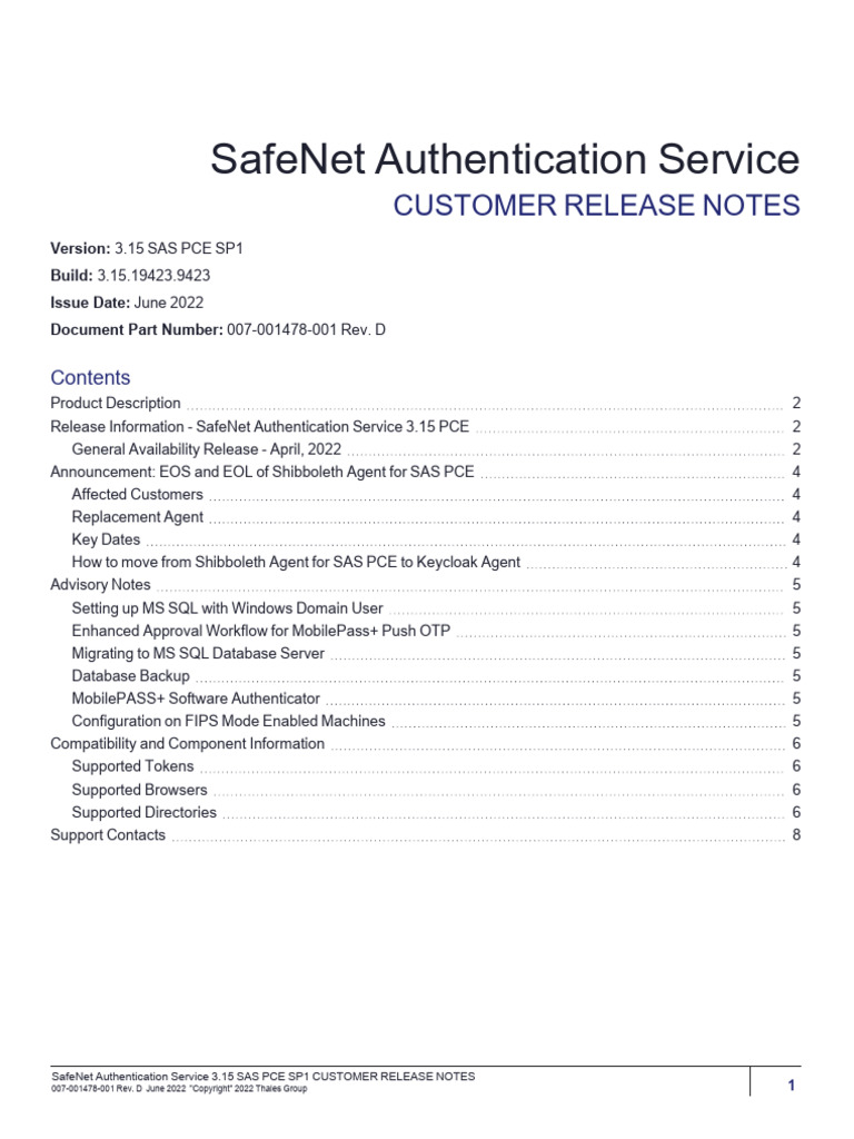 007-001478-001 SAS PCE SP1 CRN 3.15 CRN RevD | PDF | Microsoft Windows ...