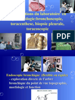 Investigations Du Laboratoire en Pneumologie:bronchoscopie, Toracenthese, Biopsie Pleurale, Toracoscopie