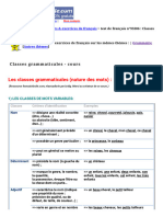 Classes Grammaticales (3)