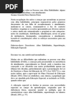 Mitos e Crenças sobre as Pessoas com Altas Habilidades