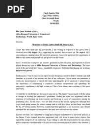 Response Query Letter - 1