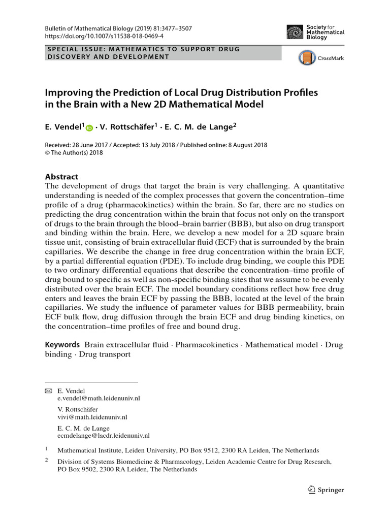 Improving the prediction of local drug distribution profiles in the