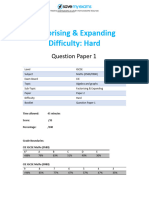 E2.2 Factorising - Expanding 2B Topic Booklet 1 - 1 1