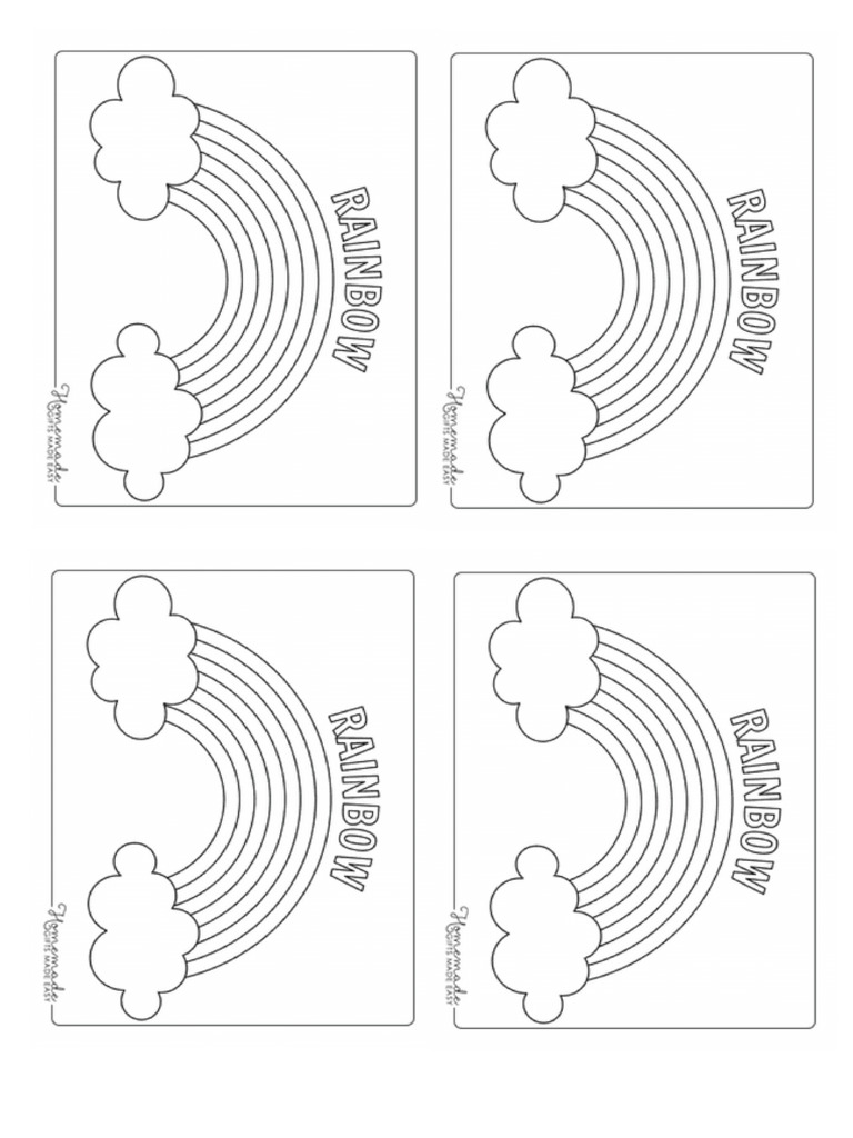 Rainbow To Colour Pdf