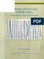 (Legal History Library, 60) Zhaoyang Zhang - A History of Civil Law in Early China_ Cases, Statutes, Concepts and Beyond-Brill (2022)