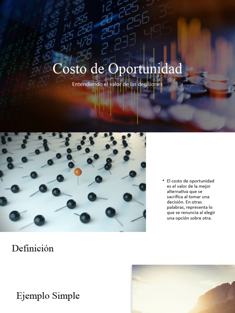 Entendiendo el Costo de Oportunidad | PDF