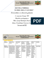 Cuadro Comparativo - Modelos Pedagógicos