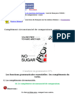 Complément Circonstanciel de Comparaison