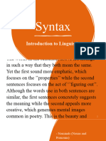 Syntax Report