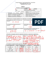 Guía 1ME PAUTA Expresiones Algebraicas