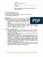 Surat Persetujuan Pejabat Sementara Penanggungjawab Operasaional PT. BASS